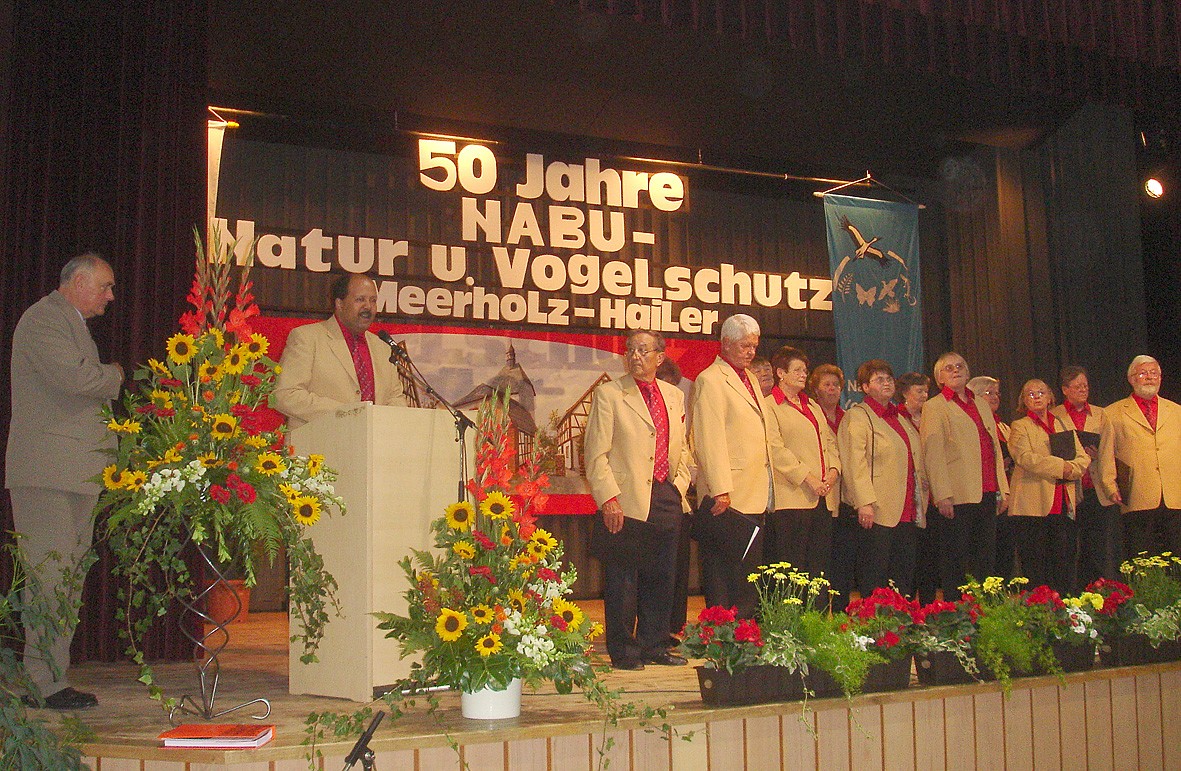 Der Gesangverein Frohsinn Hailer rundete die Feier mit mehreren Beiträgen ab; Foto: NABU/S.Winkel